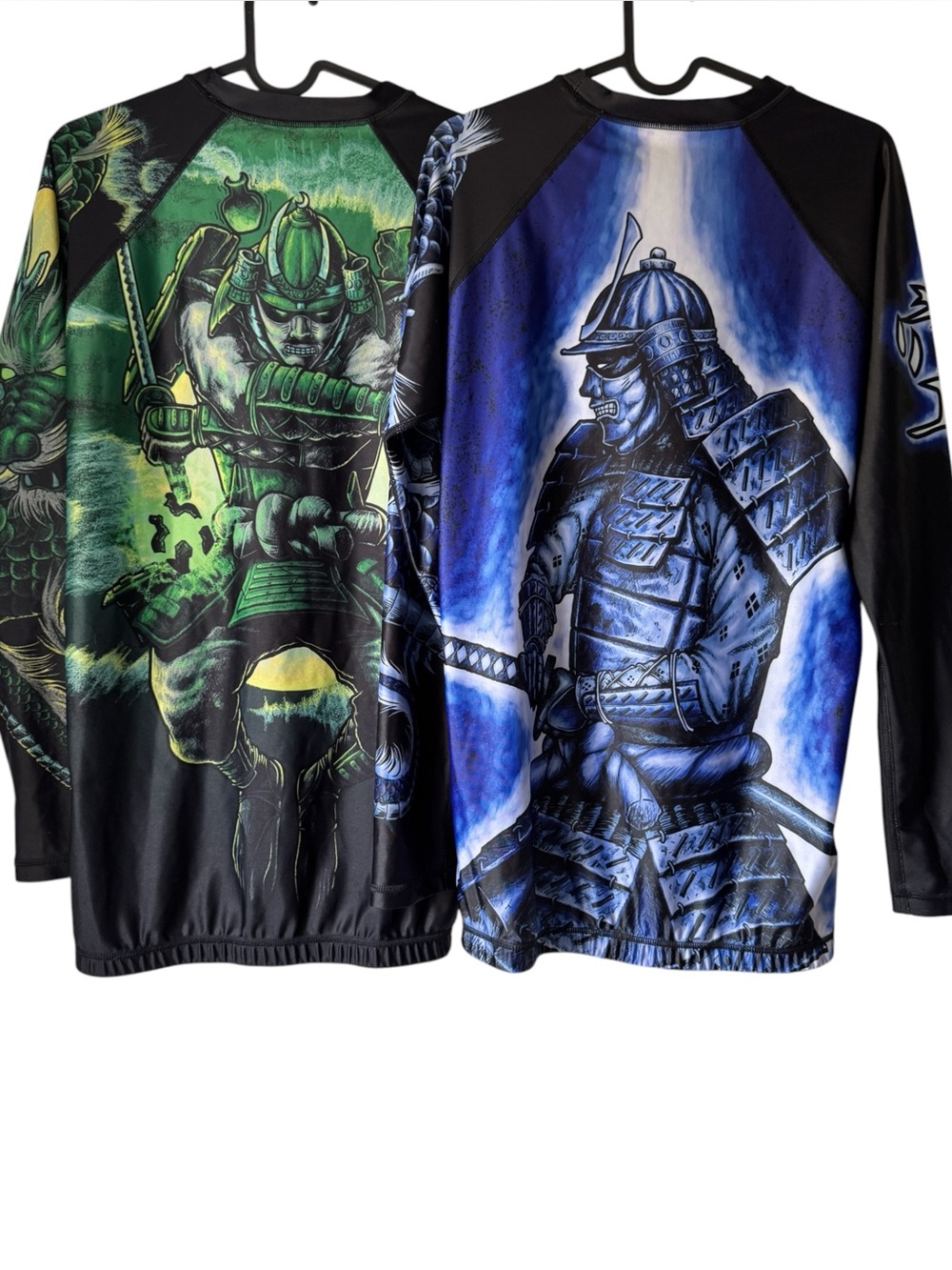 Raven Fightwear Four Samurai Long Sleeve Rash Guards, Bundle of 2, Size M Tall